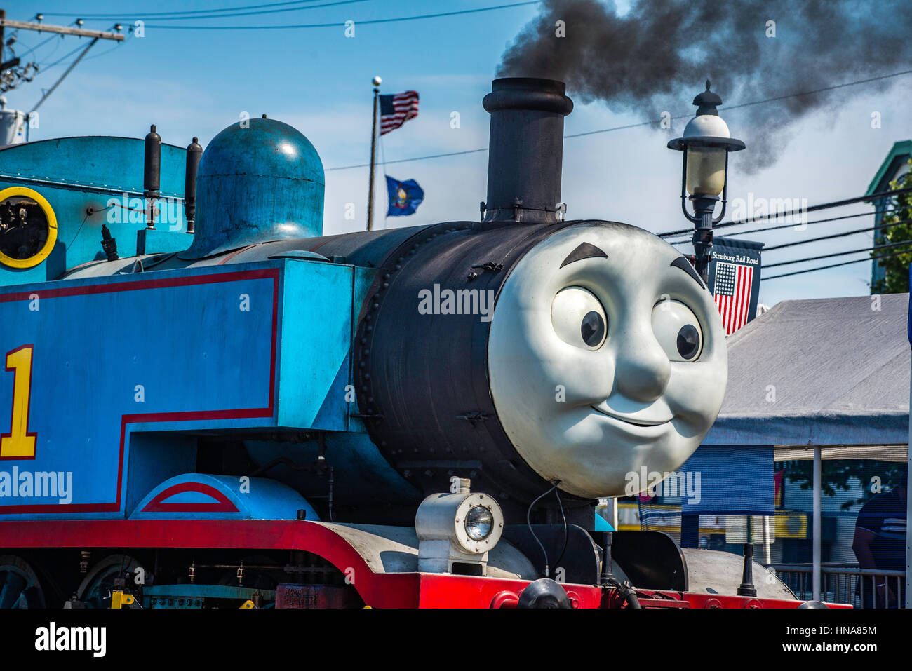 Strasburg, PA. historic Railroad Museum et site touristique. Banque D'Images