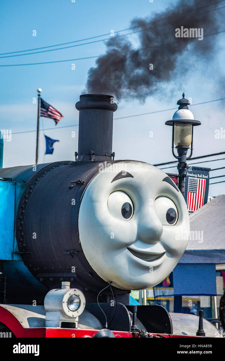 Strasburg, PA. historic Railroad Museum et site touristique. Banque D'Images