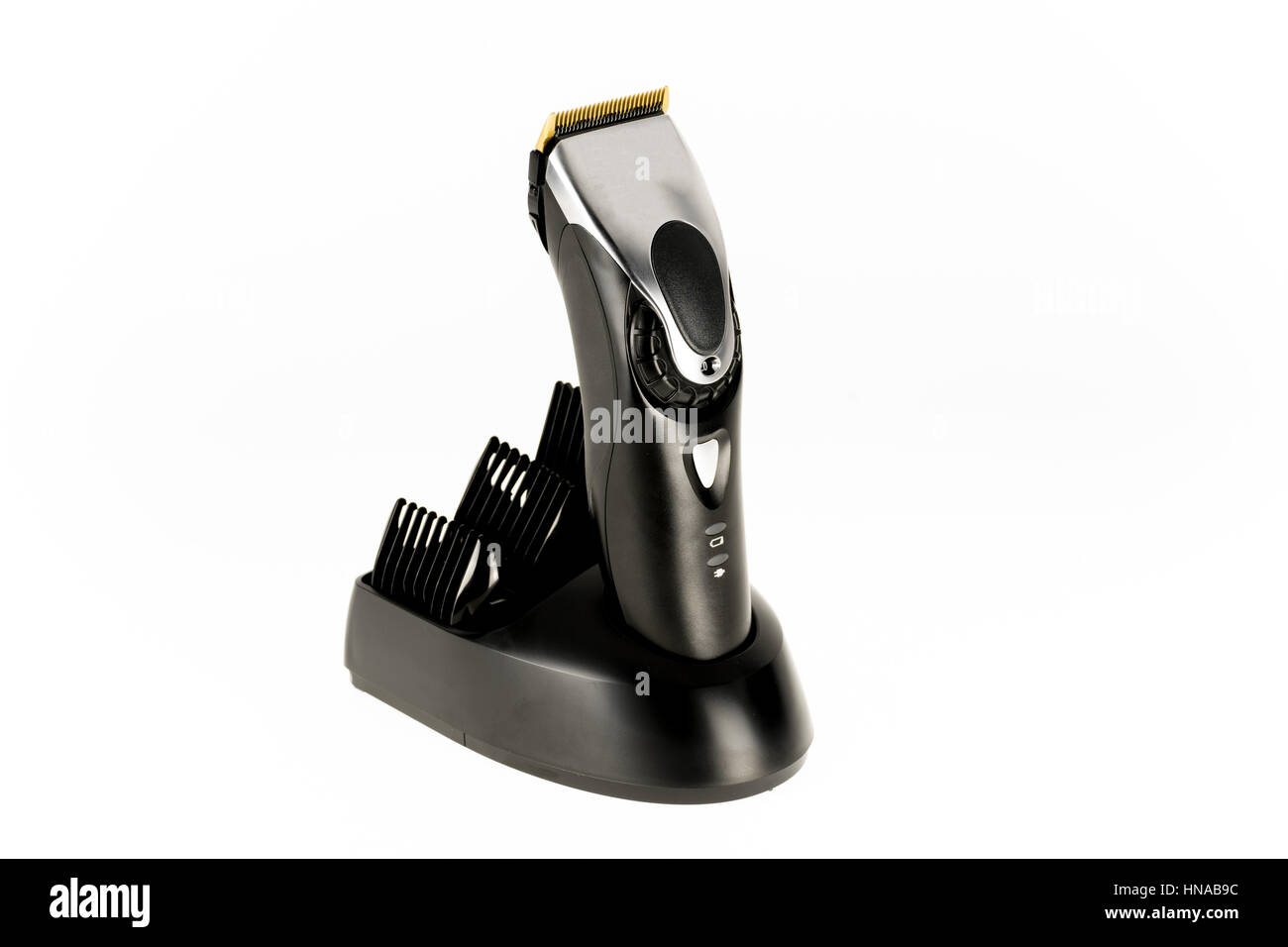 Tondeuse à cheveux sans fil professionnel avec station de recharge Banque D'Images