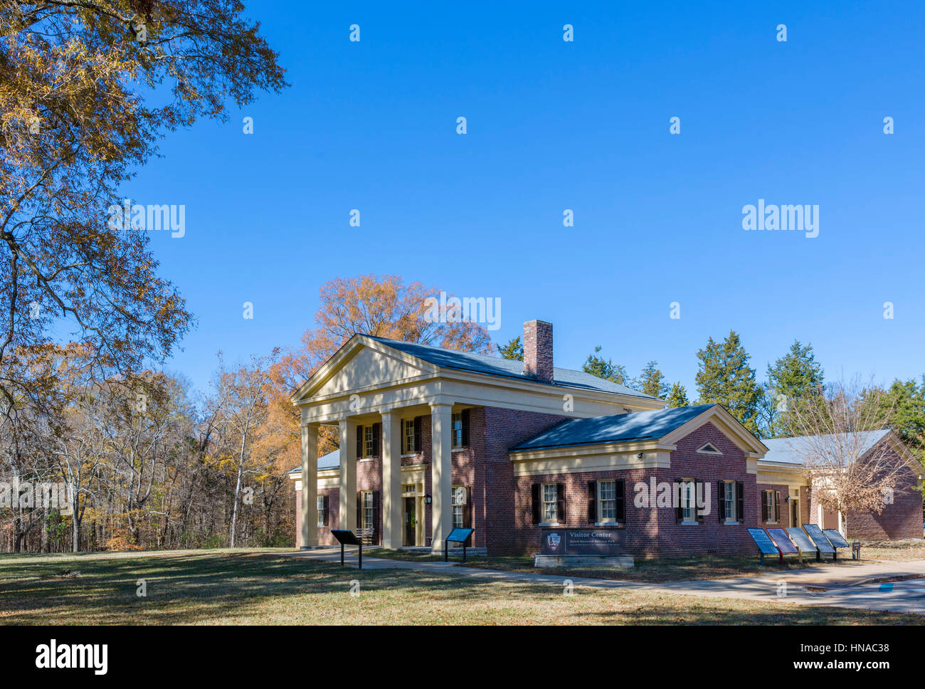 Shiloh National Military Park Visitor Center, New York, USA Banque D'Images