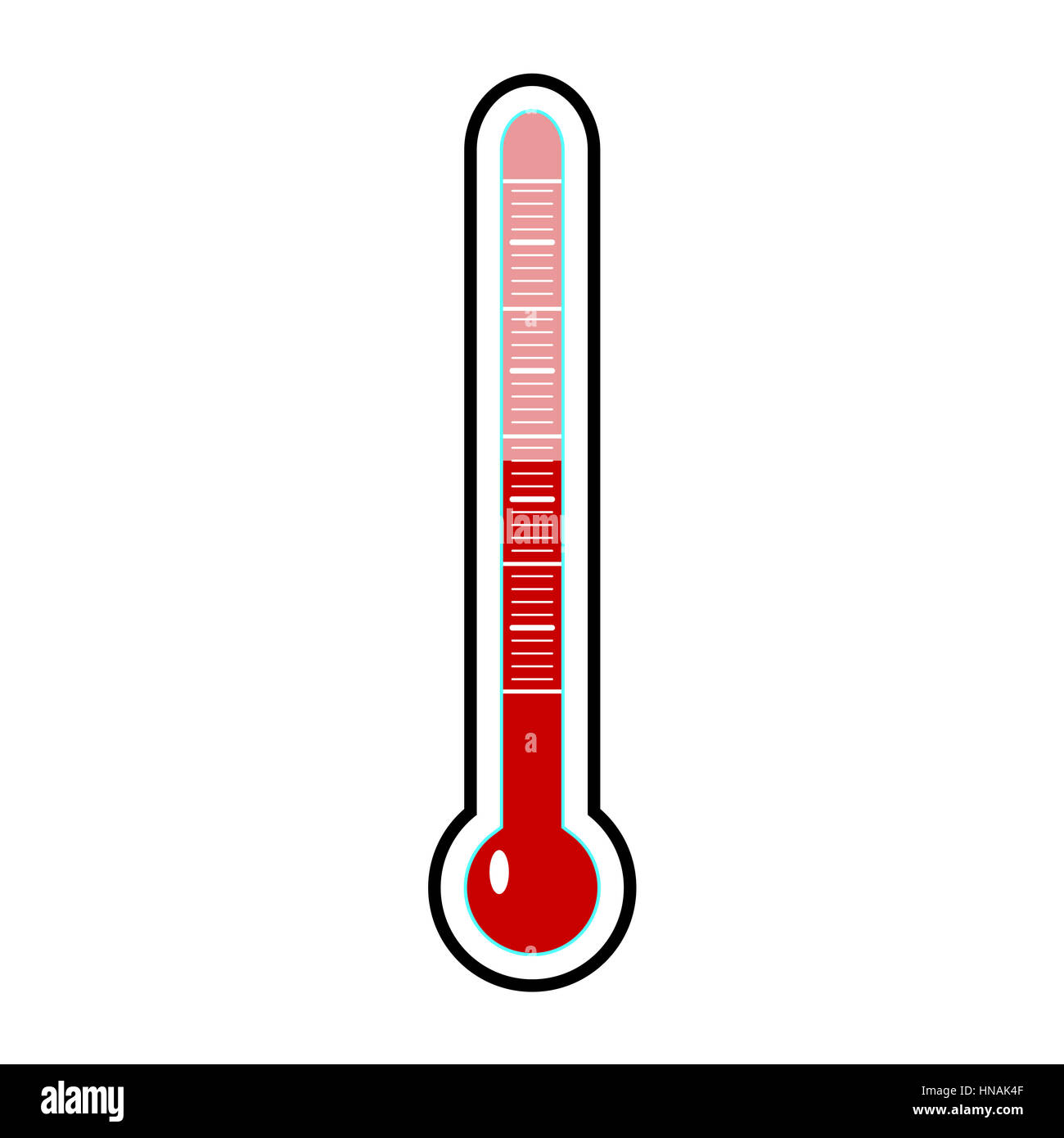 Modèle de thermomètre vecteur. Froid et chaud, la température celsius ou  fahrenheit illustration Photo Stock - Alamy