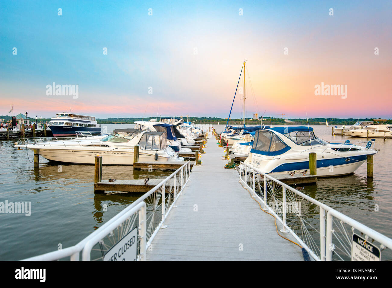 La vieille ville d'Alexandria, Virginia waterfront Banque D'Images
