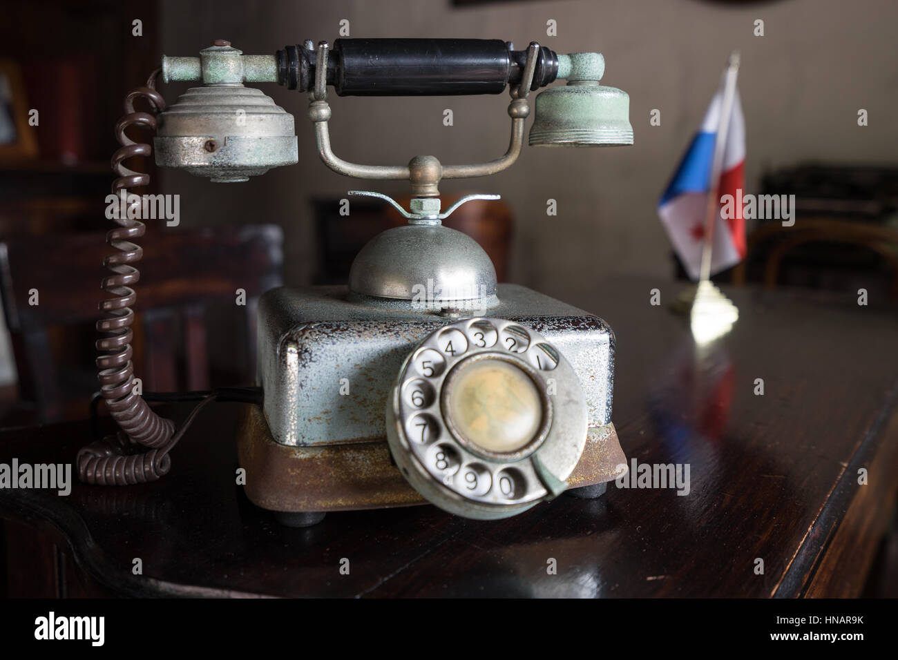 Téléphone Vintage Heritage Museum Panama City Banque D'Images