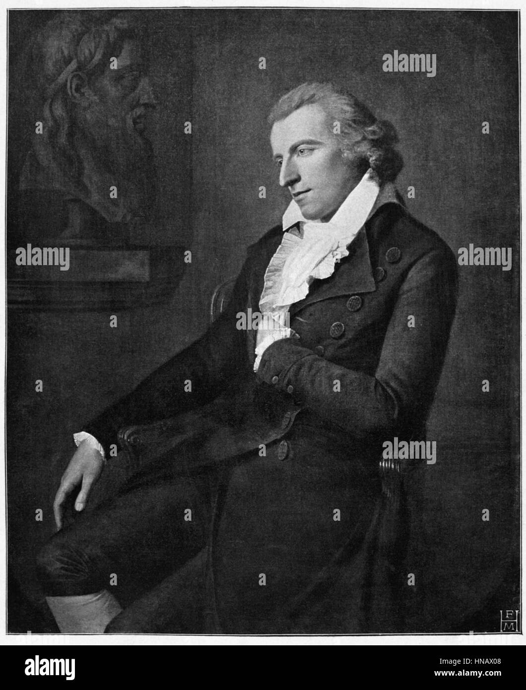 L'écrivain Friedrich Schiller (1800) Banque D'Images