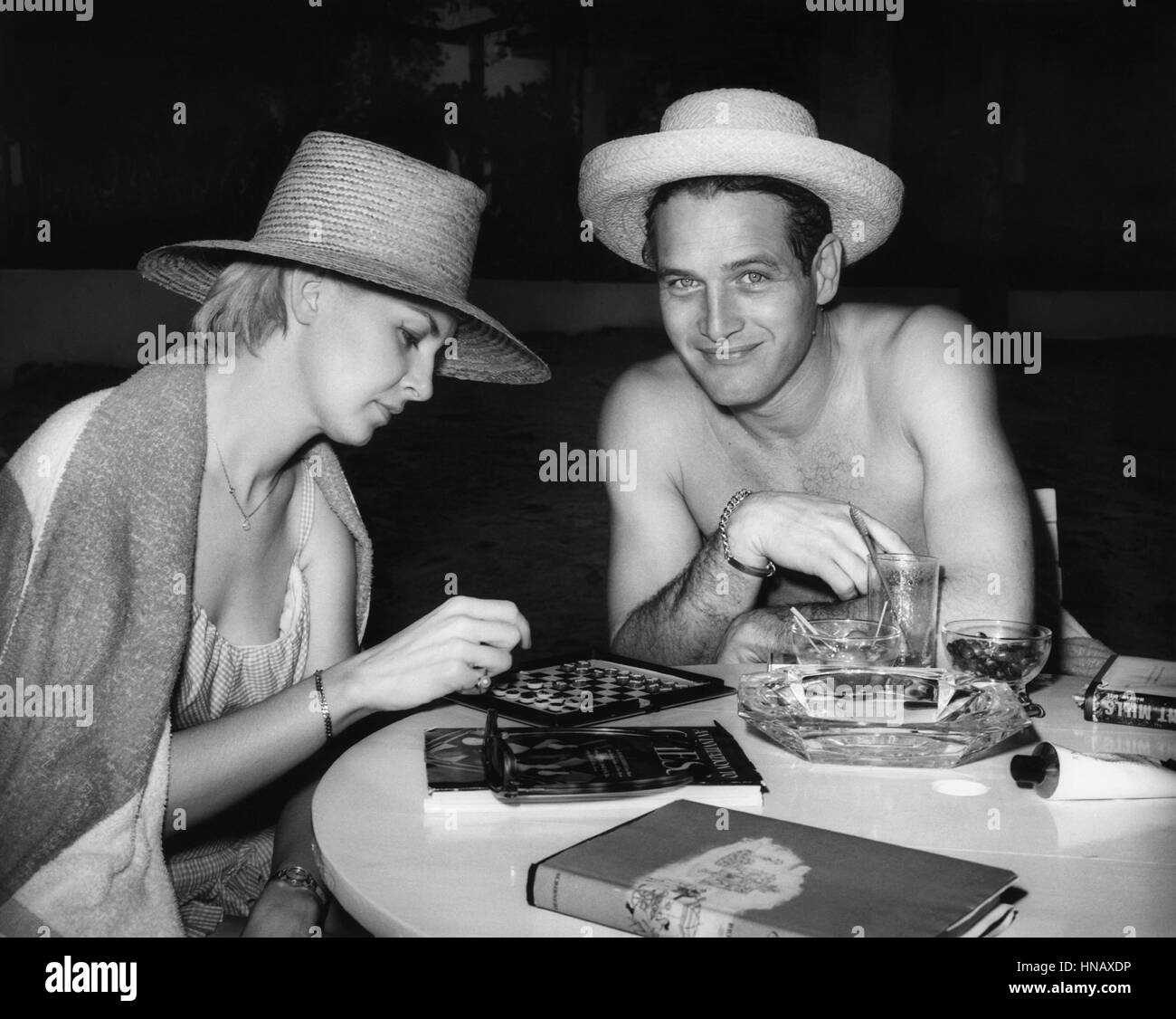 JOANNE WOODWARD ET PAUL NEWMAN Acteur & actrice (1961) Banque D'Images