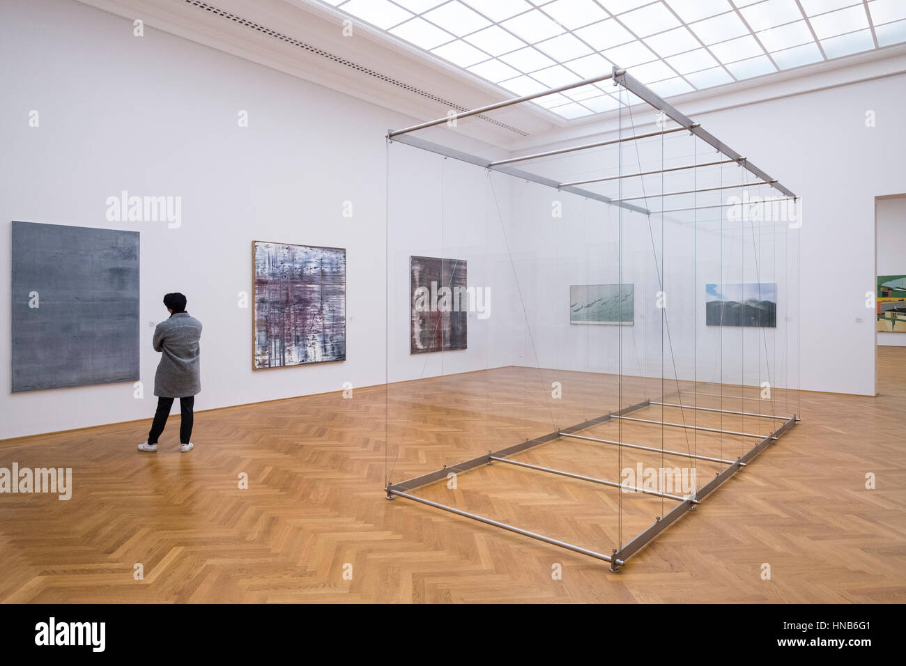 Intérieur de l'Albertinum à Dresde Allemagne art museum Banque D'Images