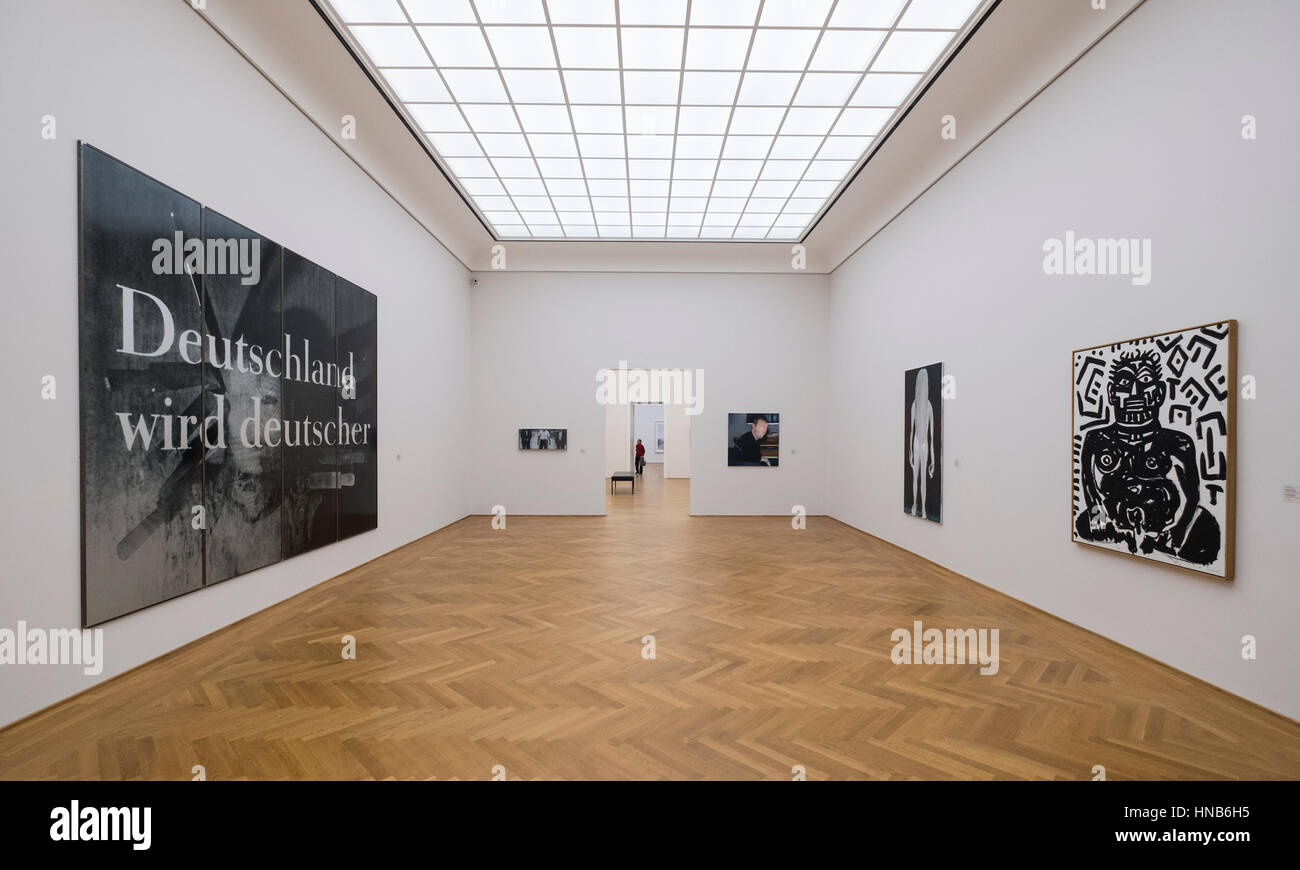 Intérieur de l'Albertinum à Dresde Allemagne art museum Banque D'Images