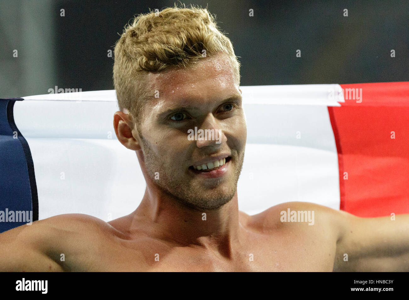 Rio de Janeiro, Brésil. 18 août 2016. L'athlétisme, Kevin Mayer (FRA) médaille d'argent du décathlon à 1500m aux Jeux Olympiques d'été de 2016. ©Pa Banque D'Images