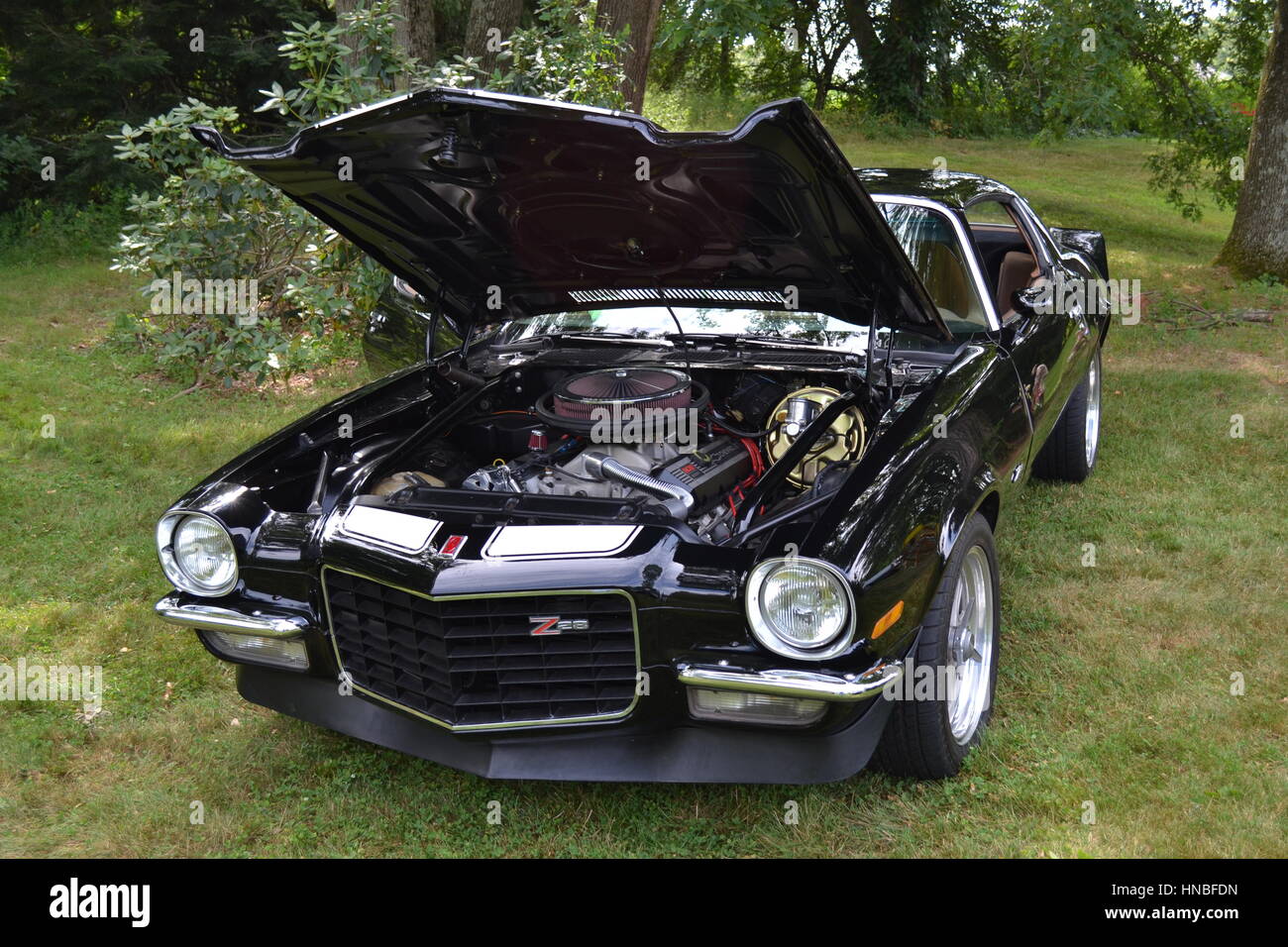 Modèle Chevrolet Z28 Camaro 1971 exposé sur le Codman Estate, Massachusetts, États-Unis Banque D'Images