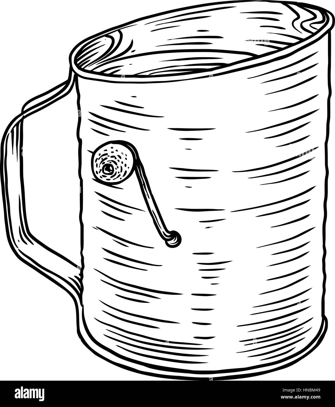 Tamis A Farine Illustration Dessin Gravure Art En Ligne Image Vectorielle Stock Alamy