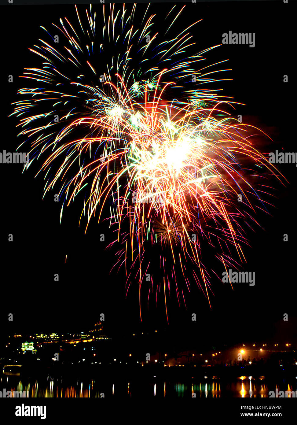 Sumidagawa Fireworks Festival, Tokyo, Japon Banque D'Images