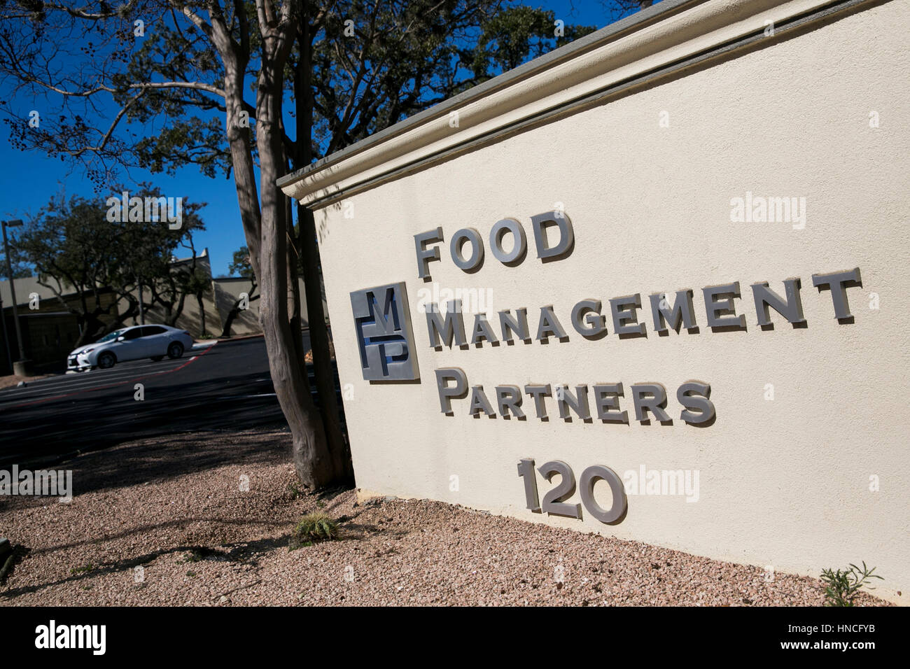 Un logo affiche à l'extérieur du siège de la gestion des produits alimentaires Partenaires à San Antonio, Texas, le 29 janvier 2017. Banque D'Images