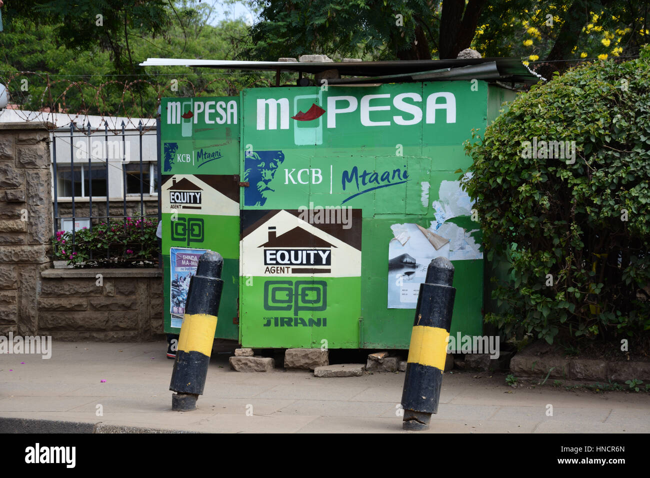 Kiosque vert, Parklands, Nairobi, Kenya Banque D'Images