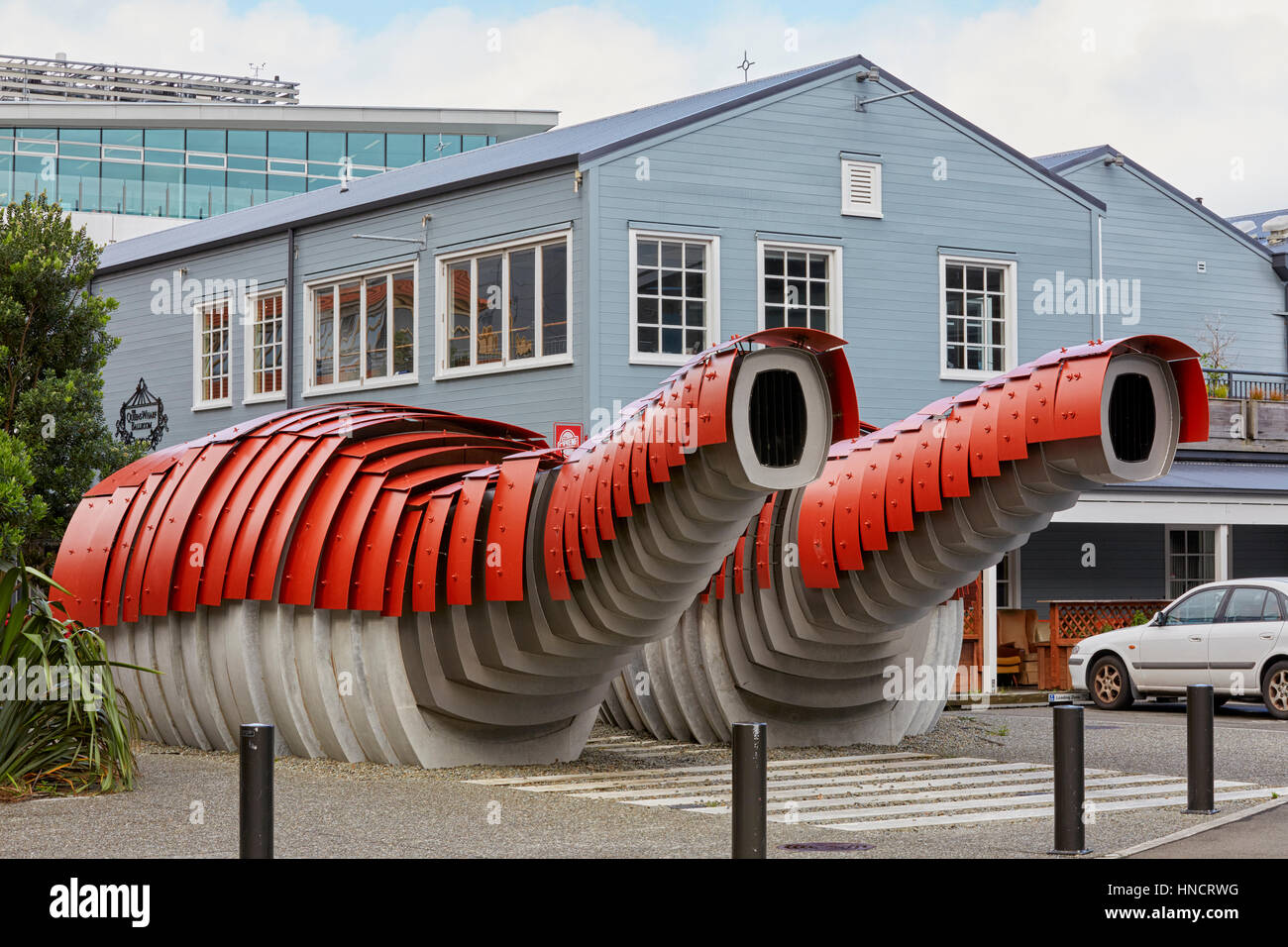 Loos du homard, les toilettes publiques, Queens Wharf, Wellington, Nouvelle-Zélande Banque D'Images