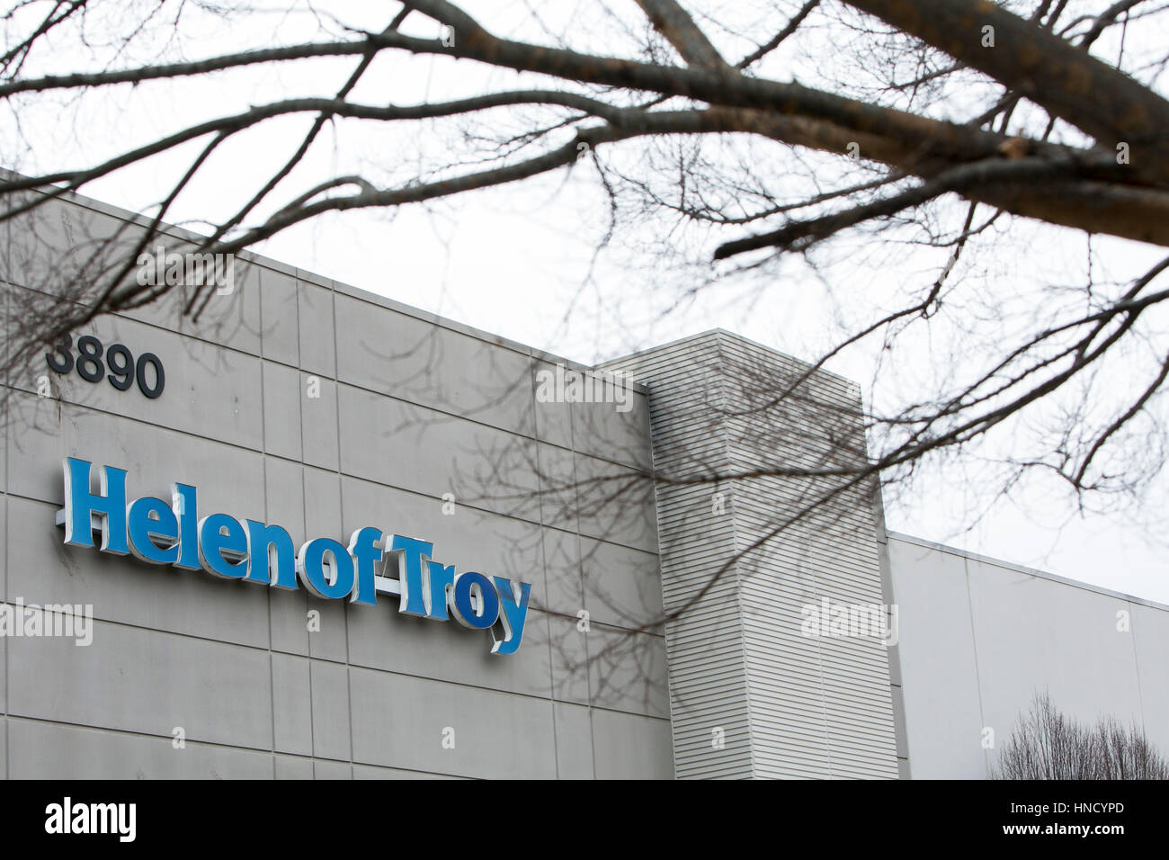 Un logo affiche à l'extérieur d'un établissement occupé par Helen of Troy de Southaven, Mississippi le 5 février 2017. Banque D'Images