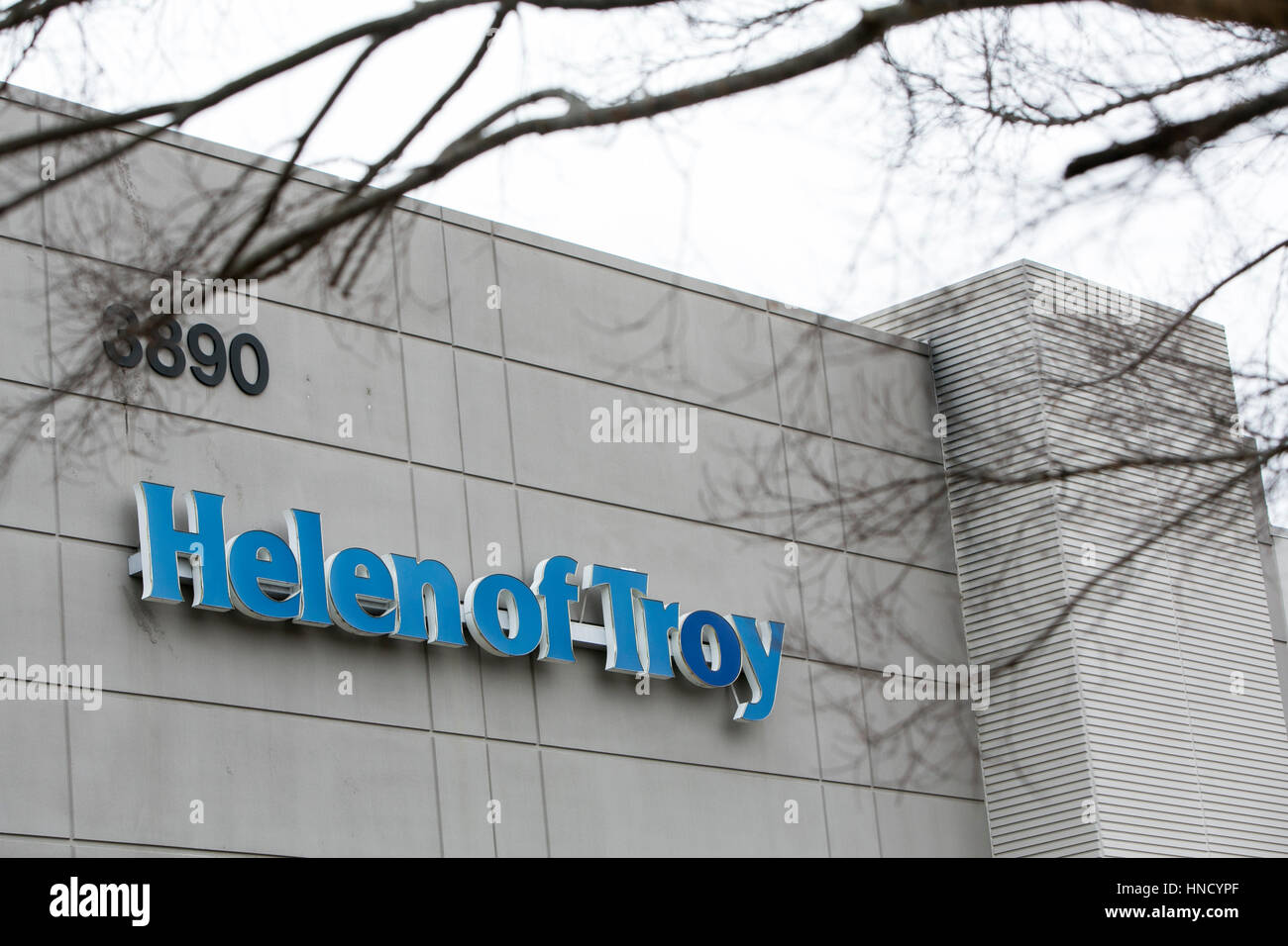Un logo affiche à l'extérieur d'un établissement occupé par Helen of Troy de Southaven, Mississippi le 5 février 2017. Banque D'Images