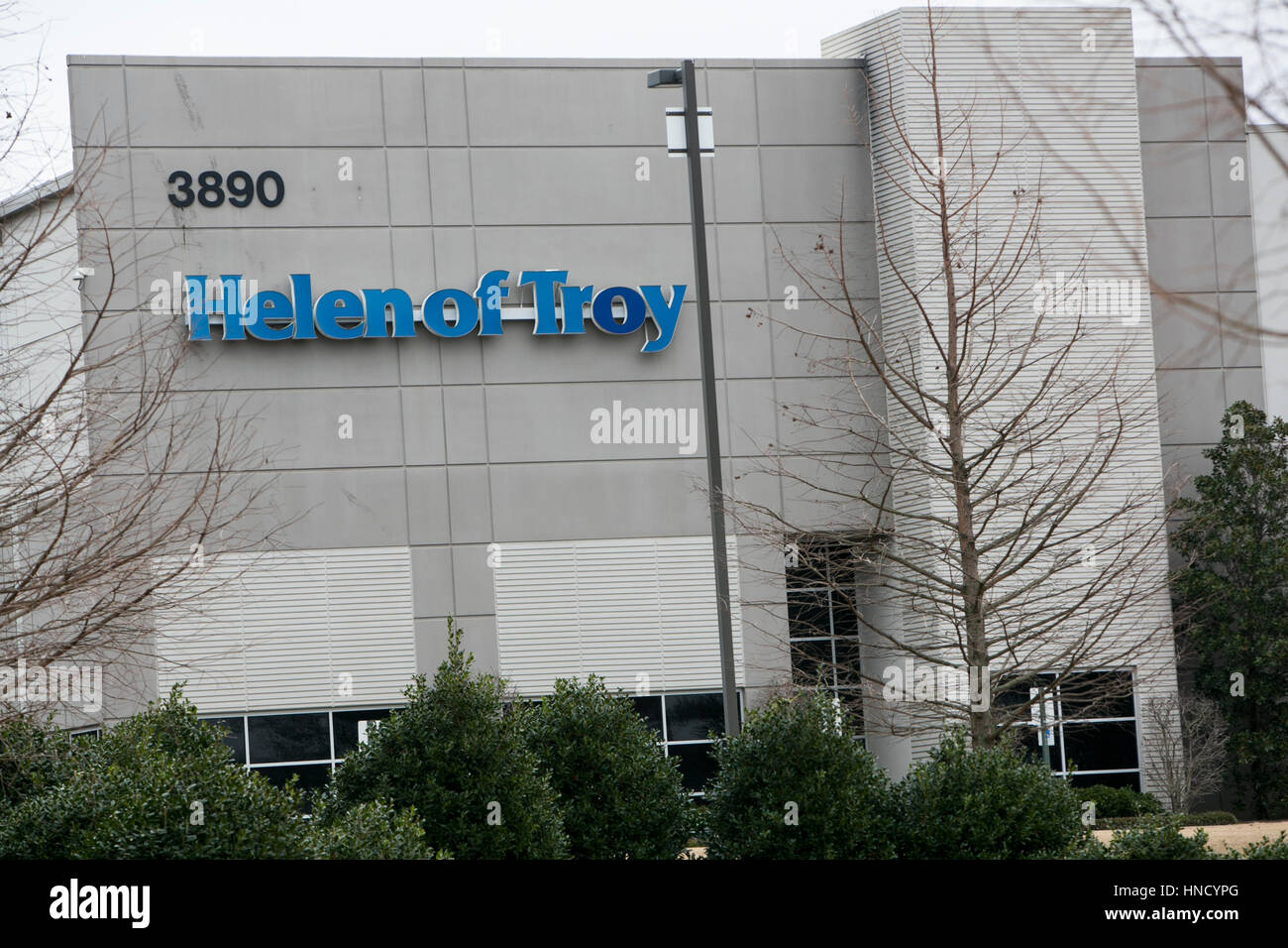 Un logo affiche à l'extérieur d'un établissement occupé par Helen of Troy de Southaven, Mississippi le 5 février 2017. Banque D'Images