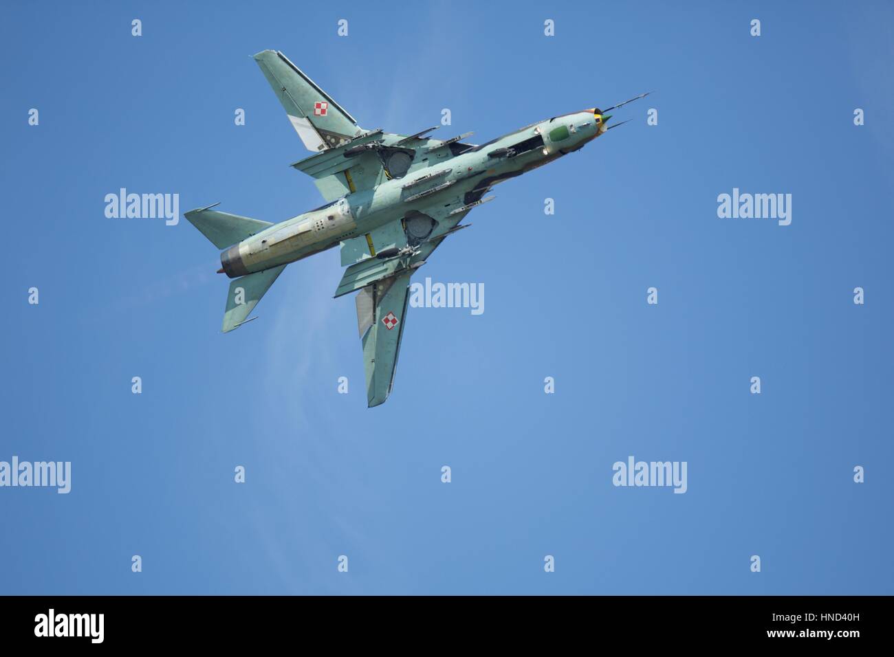 Armée de l'Air polonaise Sukhoi Su-22 Banque D'Images