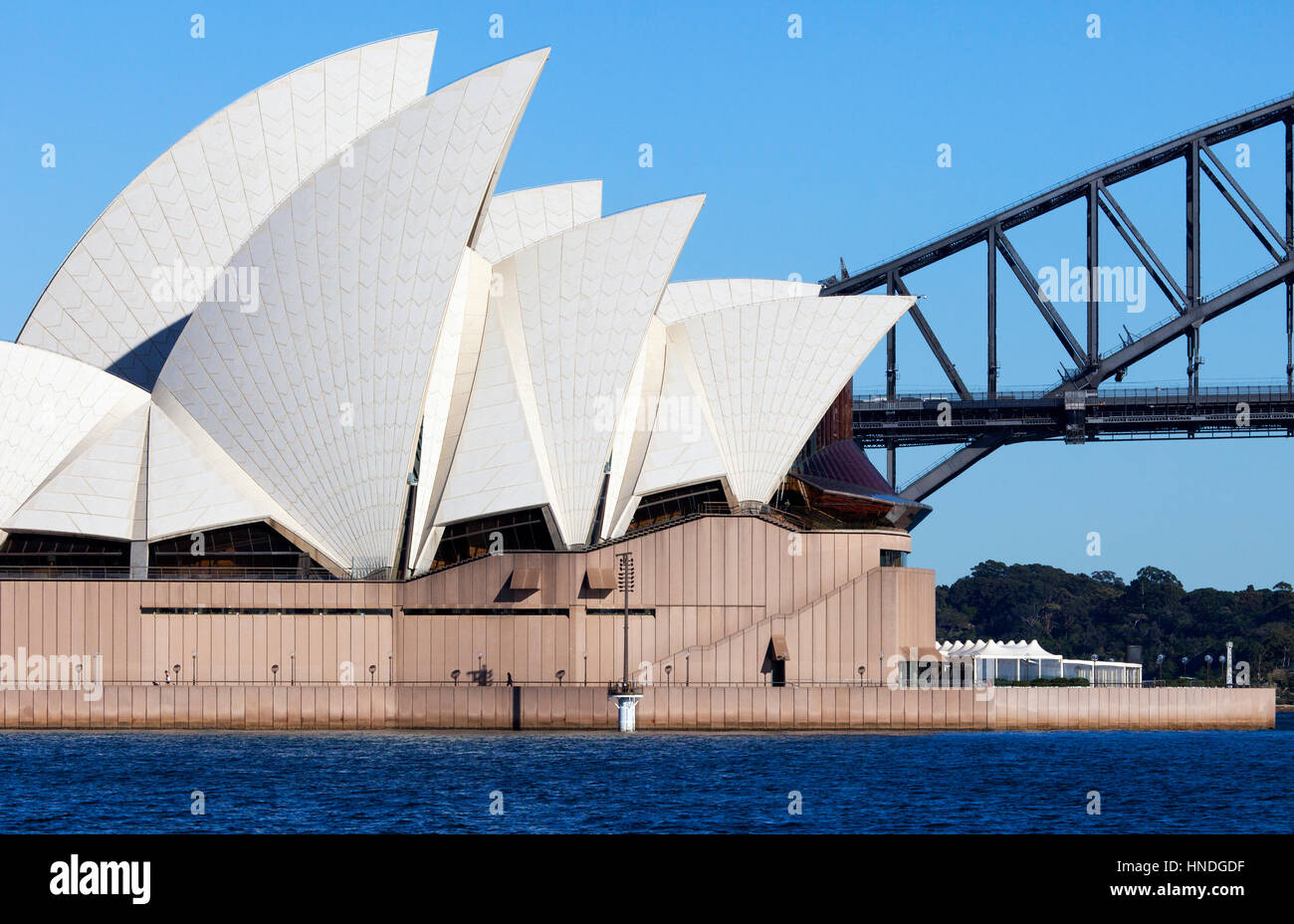 Opéra de Sydney et le Harbour Bridge, Sydney, Australie Banque D'Images