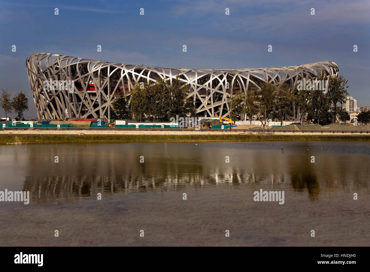 Stade olympique national, par Herzog et De Meuron, Beijing, Chine Banque D'Images