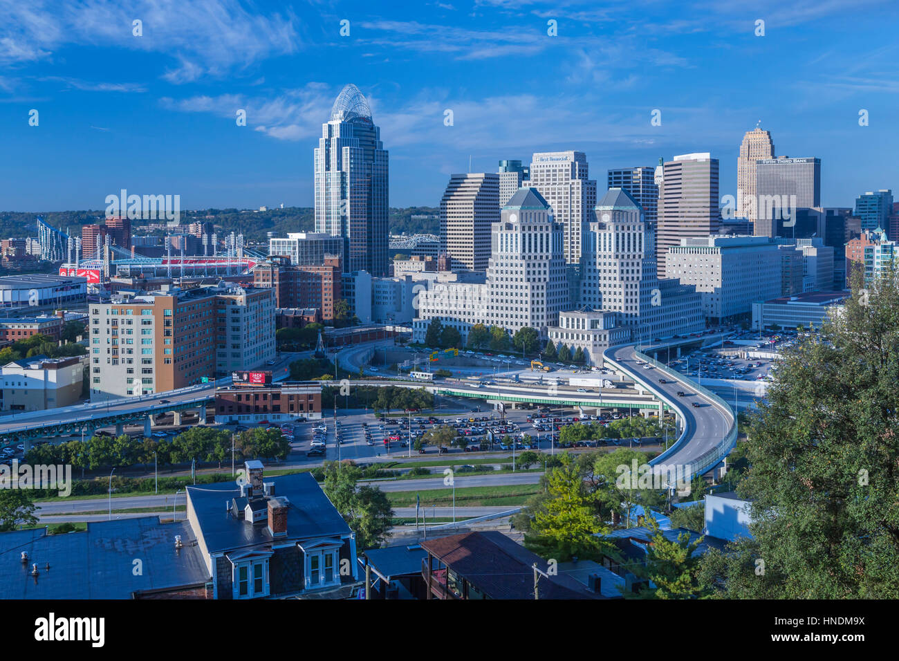 La ville de Cincinnati, Ohio, USA. Banque D'Images