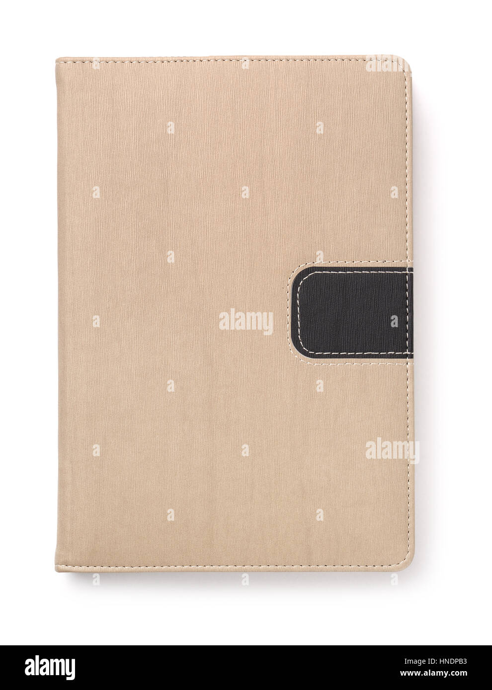 Vue de dessus du livre blanc isolated on white Banque D'Images