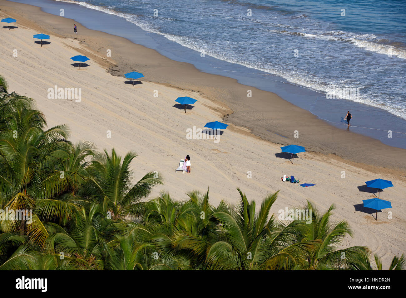 Portrait de Isla Verde beach, New York, San Juan, Puerto Rico Banque D'Images