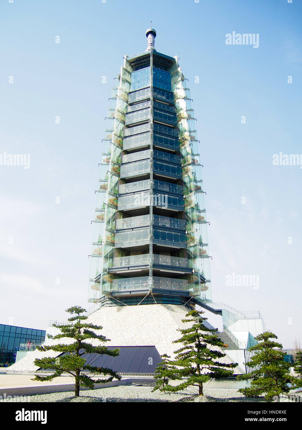 Merveille du monde antique nouvellement reconstruite de la tour de porcelaine à Nanjing en Chine. Banque D'Images