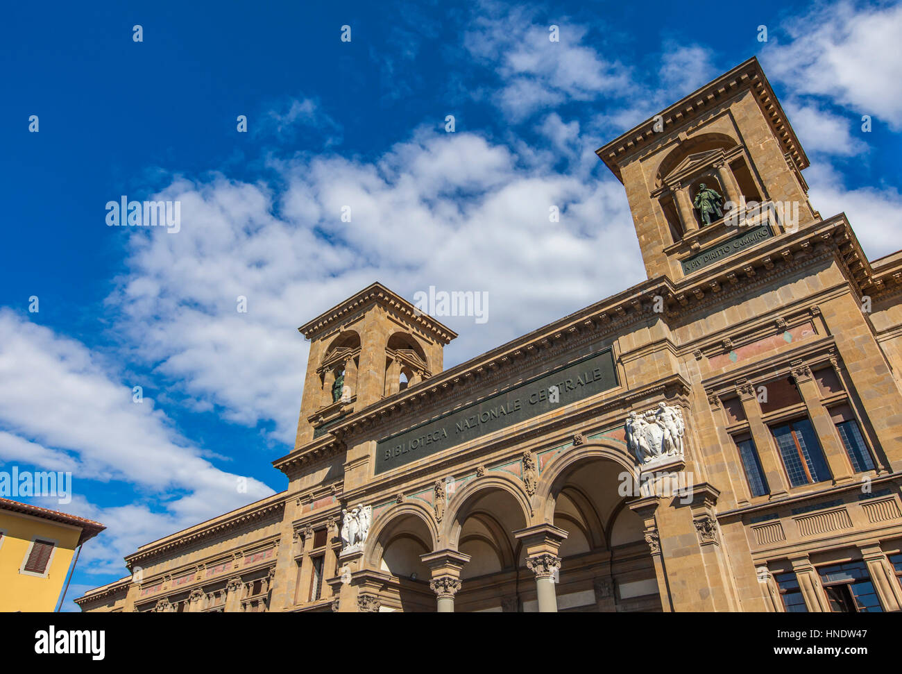 L'extérieur de la Bibliothèque Nationale Centrale de Florence Banque D'Images