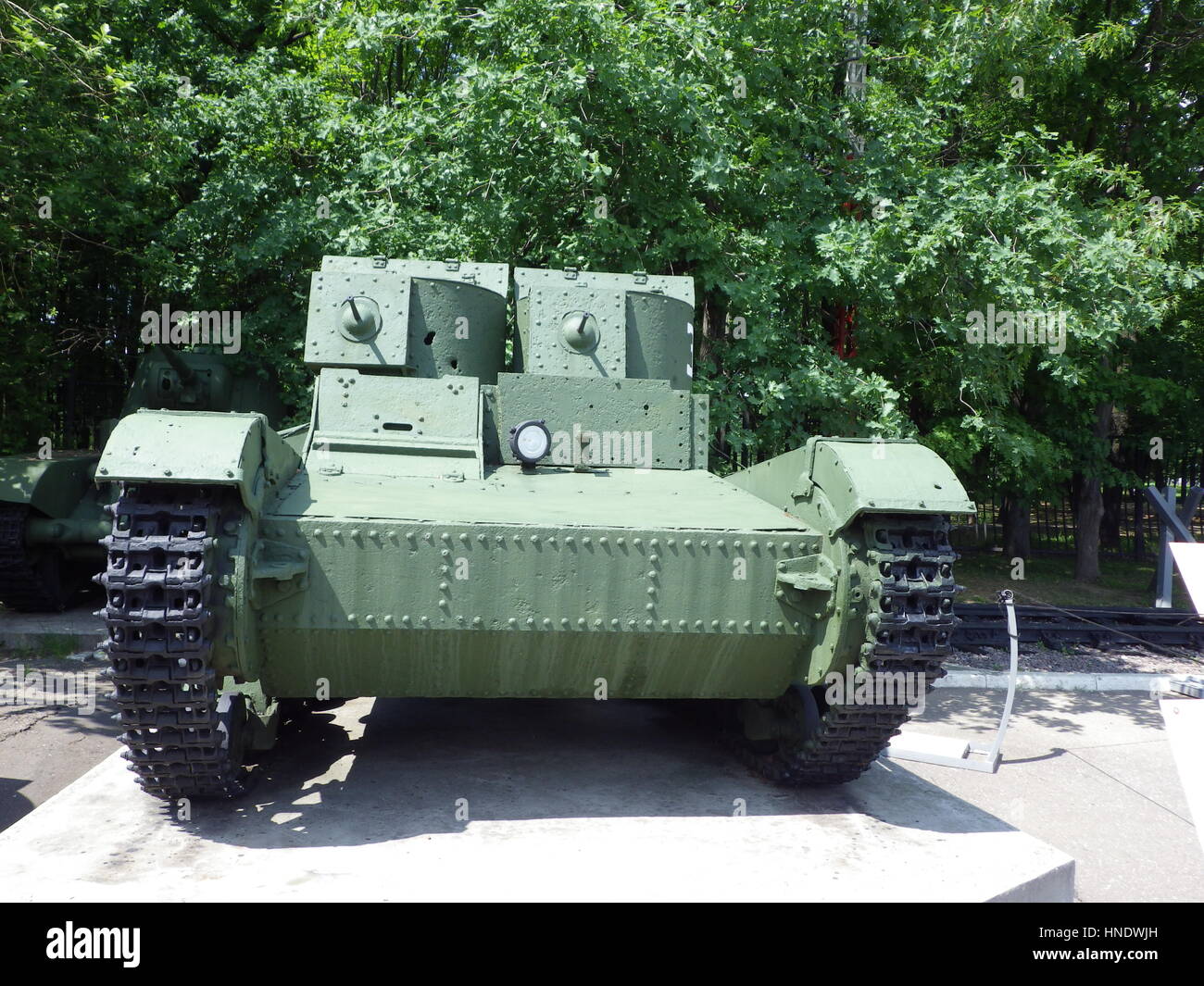 Musée militaire de Moscou, Poklonnaya Hill. L'allemand et les chars soviétiques de LA SECONDE GUERRE MONDIALE période Banque D'Images