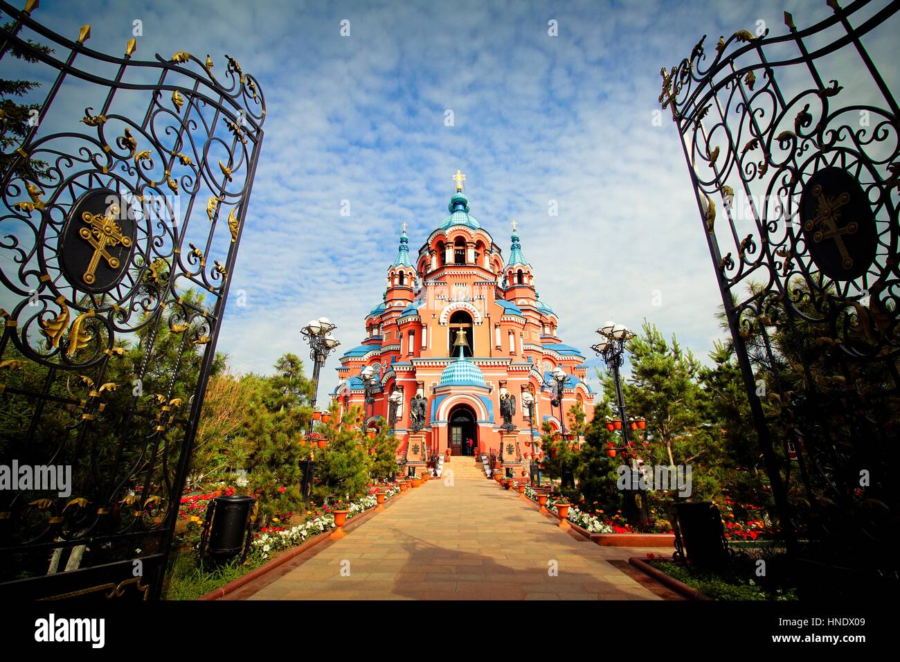 Cathédrale de Notre-Dame de Kazan à Irkoutsk, Russie Banque D'Images