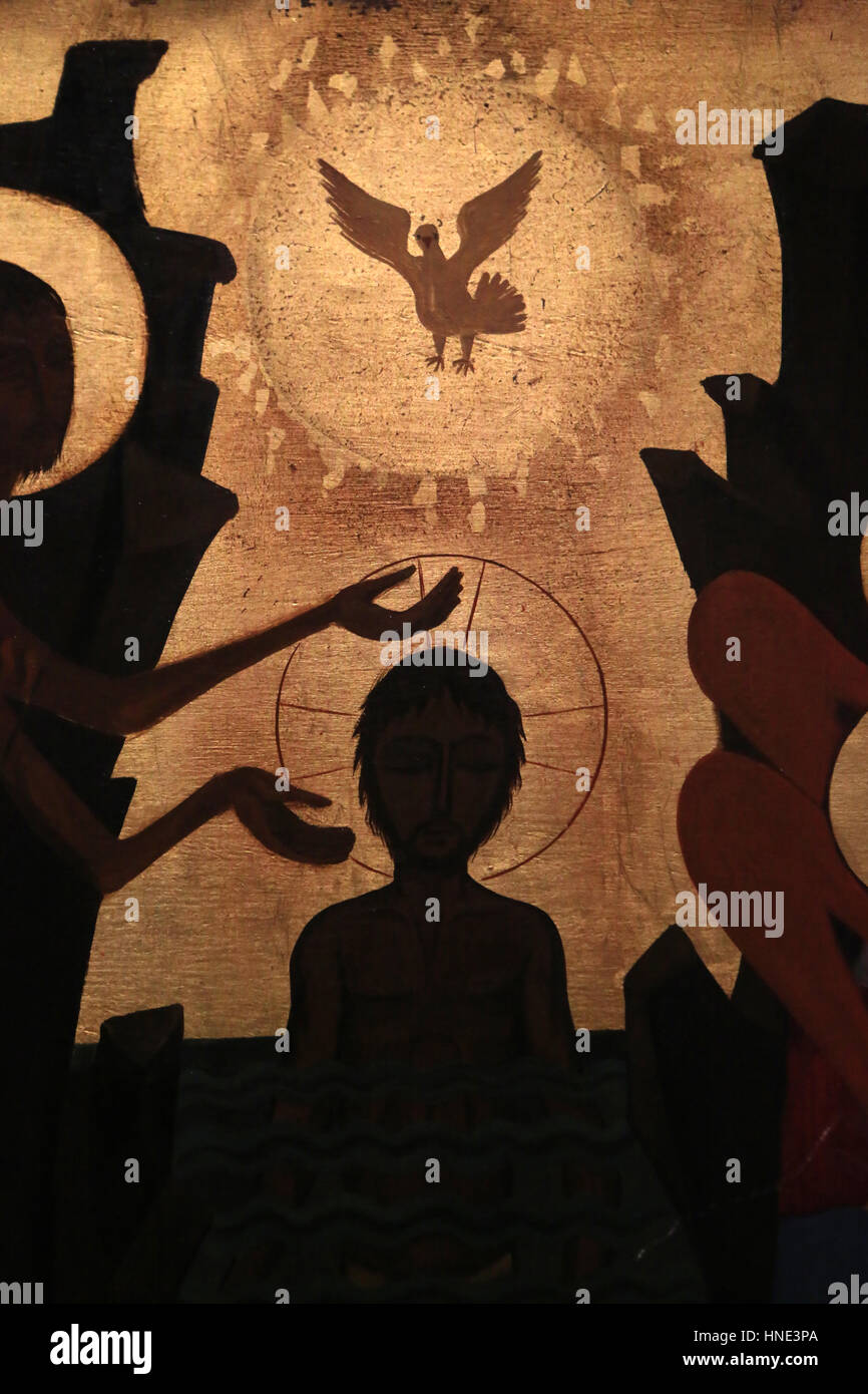 Le baptême de Jésus Christ. Église de la réconciliation Photo Stock Alamy