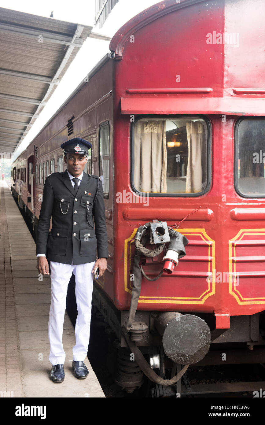 Le vice-roi Train touristique spécial, Kandy, Sri Lanka, Kande Banque D'Images