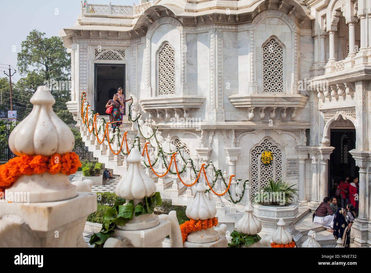 Temple ISKCON, Sri Krishna Balaram Mandir,Vrindavan, Mathura, Uttar Pradesh, Inde Banque D'Images