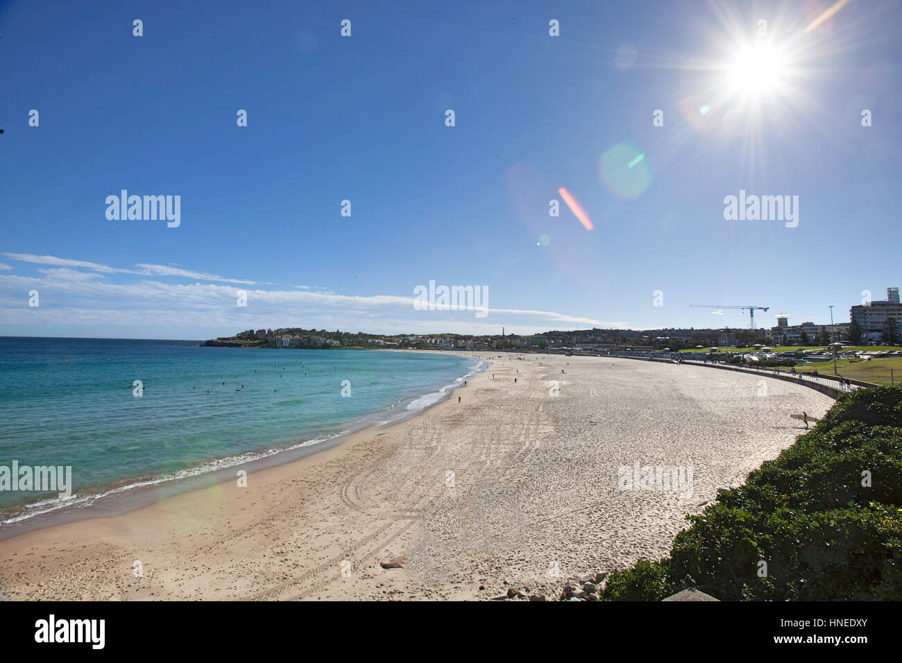 Portrait de Bondi Beach sur la journée ensoleillée, Sydney, Australie Banque D'Images