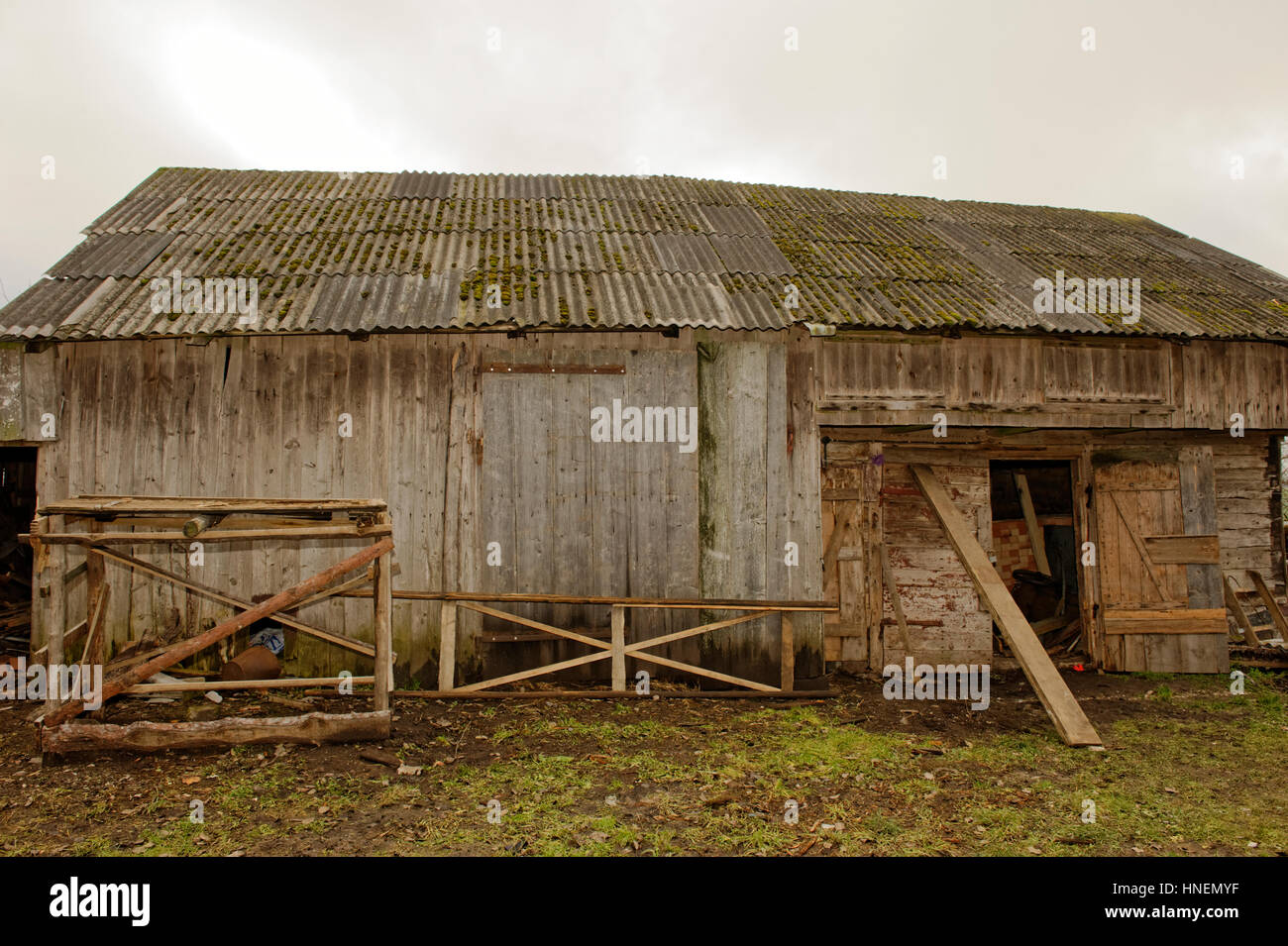 Landschaften in Litauen, Sudargas ,Colizeum .Sakiai. Banque D'Images