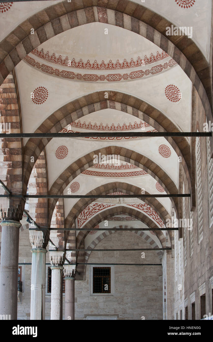À l'intérieur de la Mosquée Bleue, Istanbul Banque D'Images