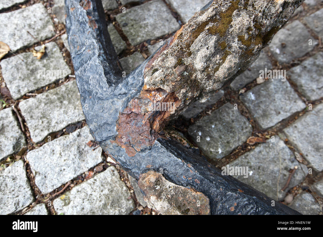 L'ancre à l'altéré National Maritime Museum, Greenwich, Londres Banque D'Images