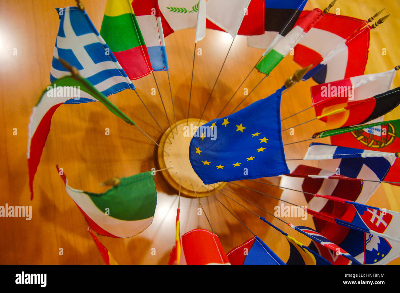 Illustrattion de drapeaux des pays membres de l'Union européenne Banque D'Images