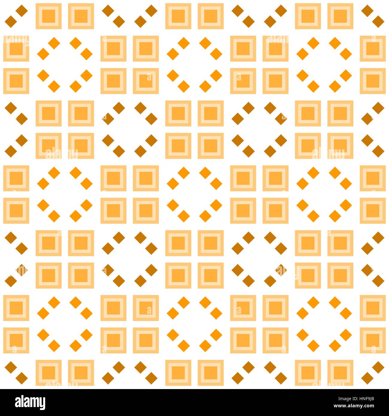 Serviette papier motif graphique et géométrique losanges/carrés jaune d'or  sur fond blanc - Un grand marché
