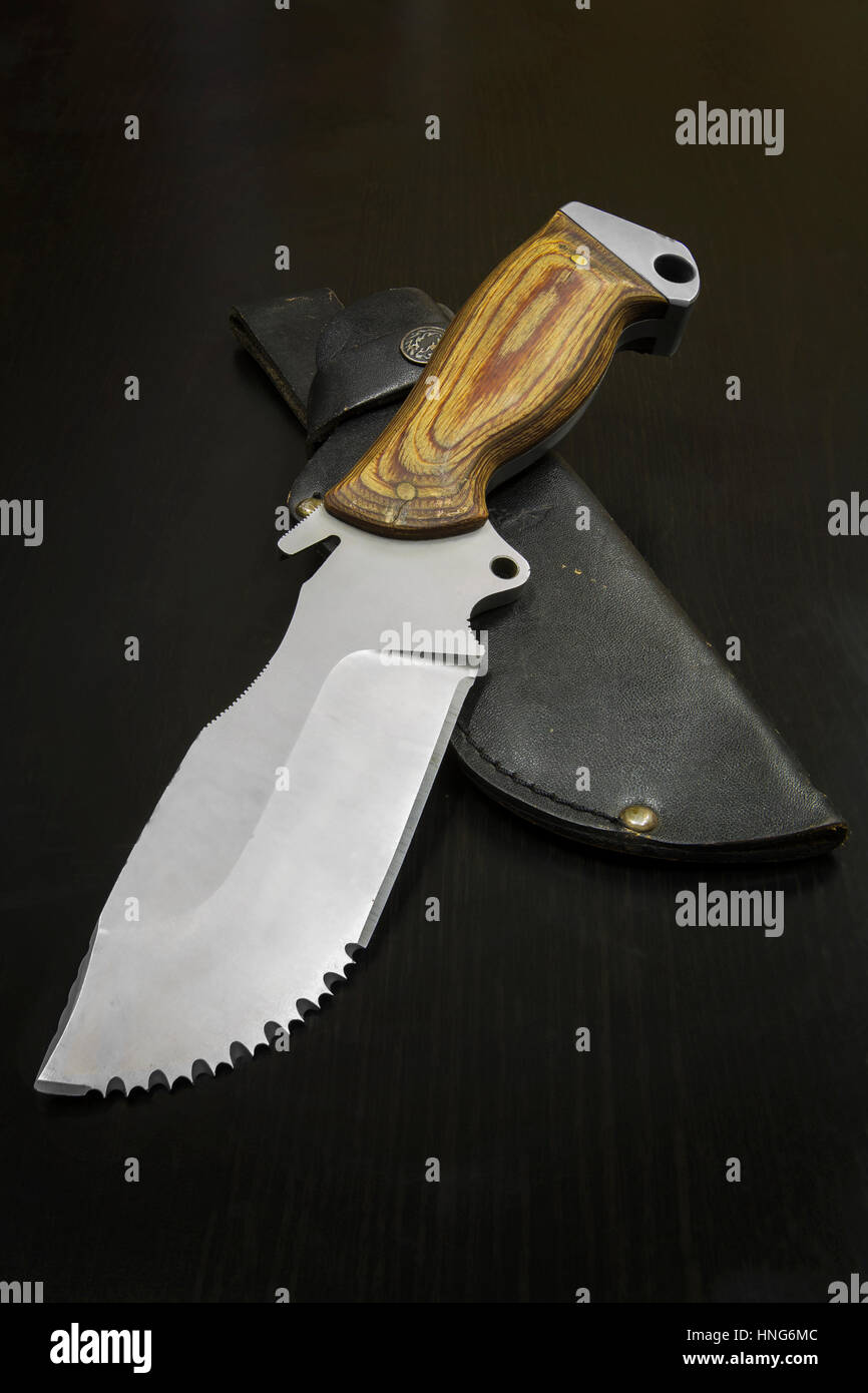 Couteau de combat pour le combat rapproché. Banque D'Images