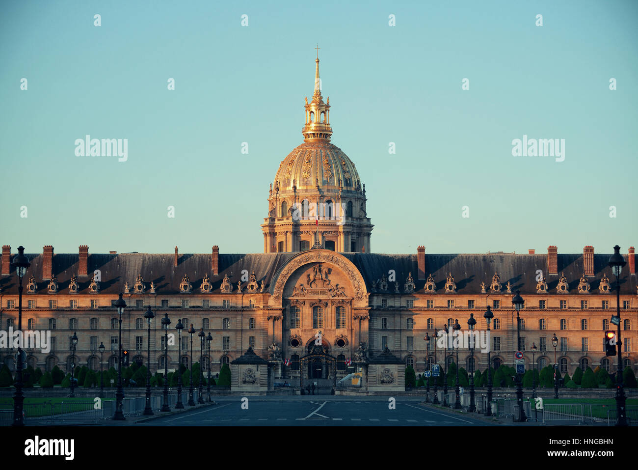 Le tombeau de Napoléon avec Dome à Paris, France. Banque D'Images