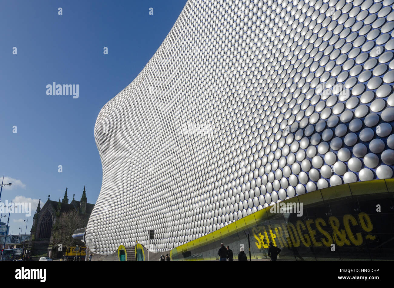Le futuriste Selfridges building dans le centre commercial Bullring Centre à Birmingham Banque D'Images