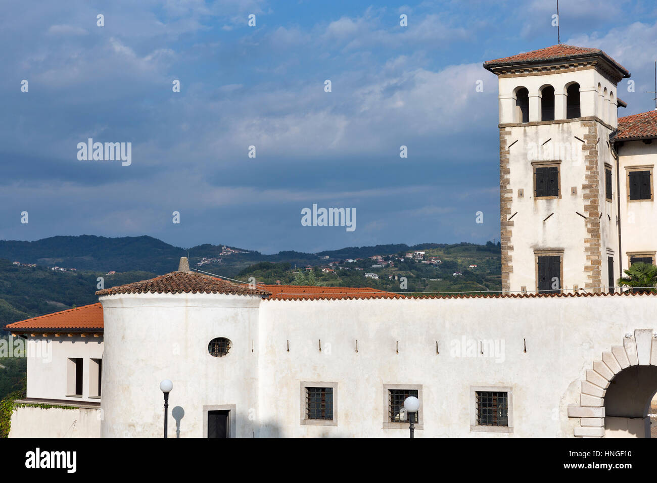 Château Renaissance en 34070, Alpes Juliennes, Brda Slovénie, région Banque D'Images