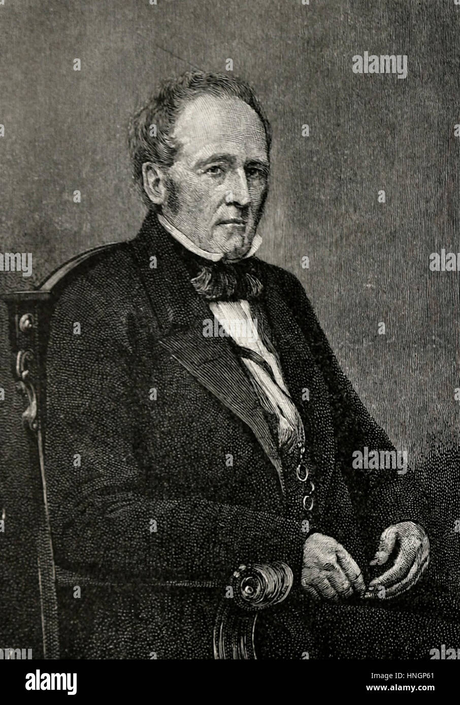 John Bell, président désigné de l'Union constitutionnelle, USA, l'élection présidentielle 1860 Banque D'Images