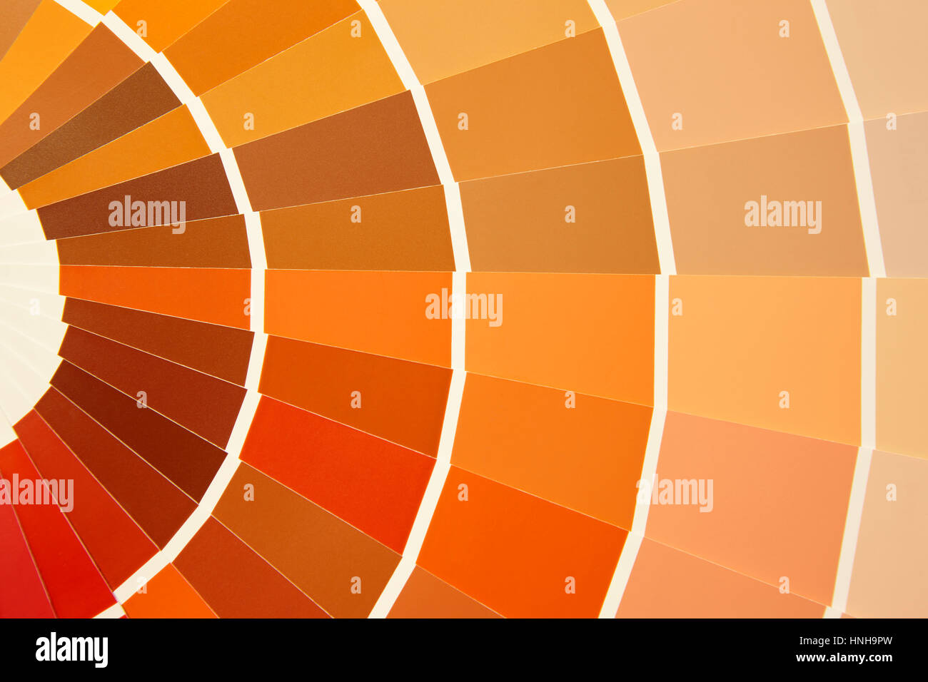 Palette de couleurs de la carte dans des tons chauds. Jaune Orange marron.  L'horizontale Photo Stock - Alamy