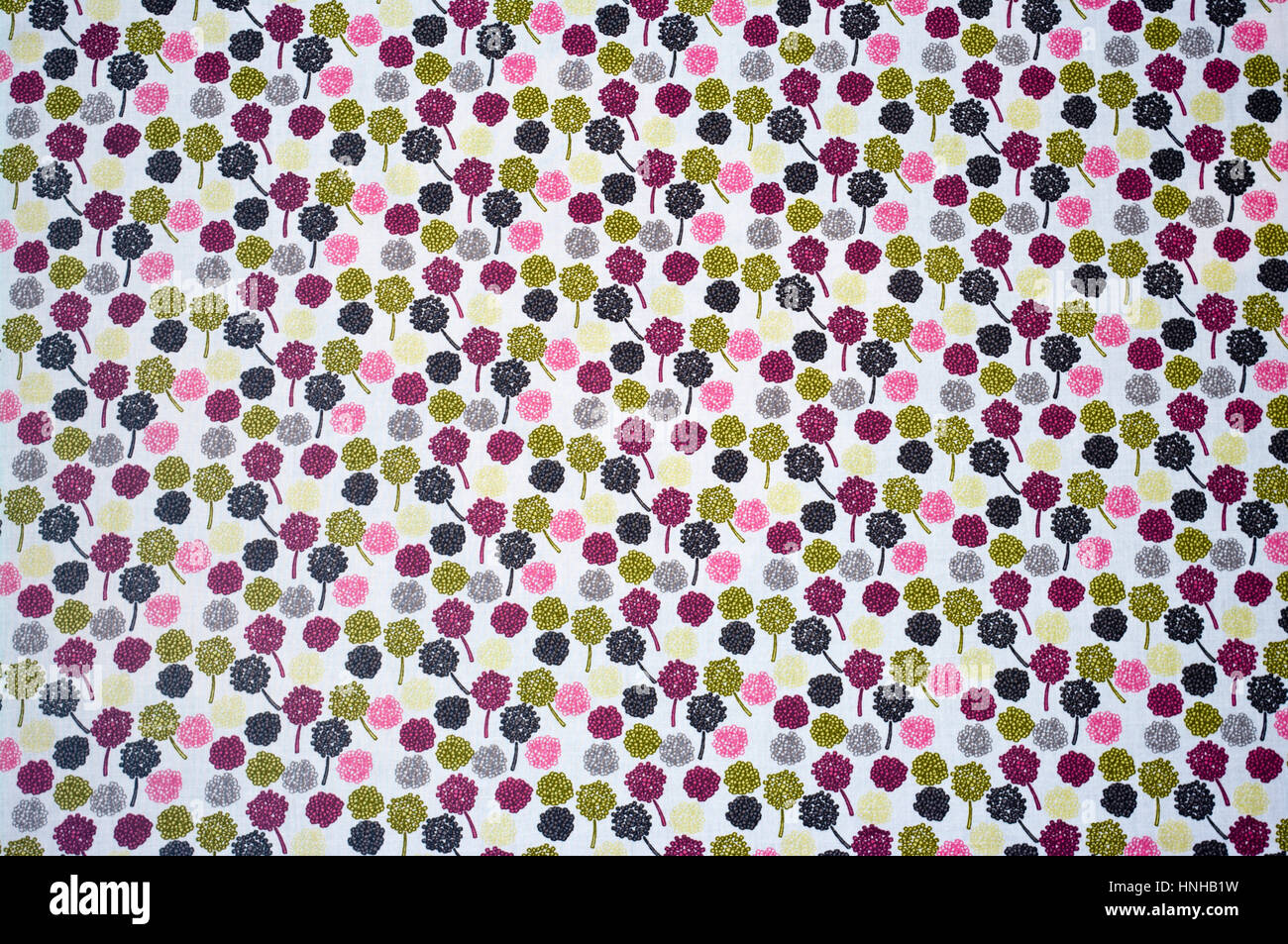 Multi Colored Design Simple répétitive Floral Fleurs en tissu d'arrière-plan Banque D'Images