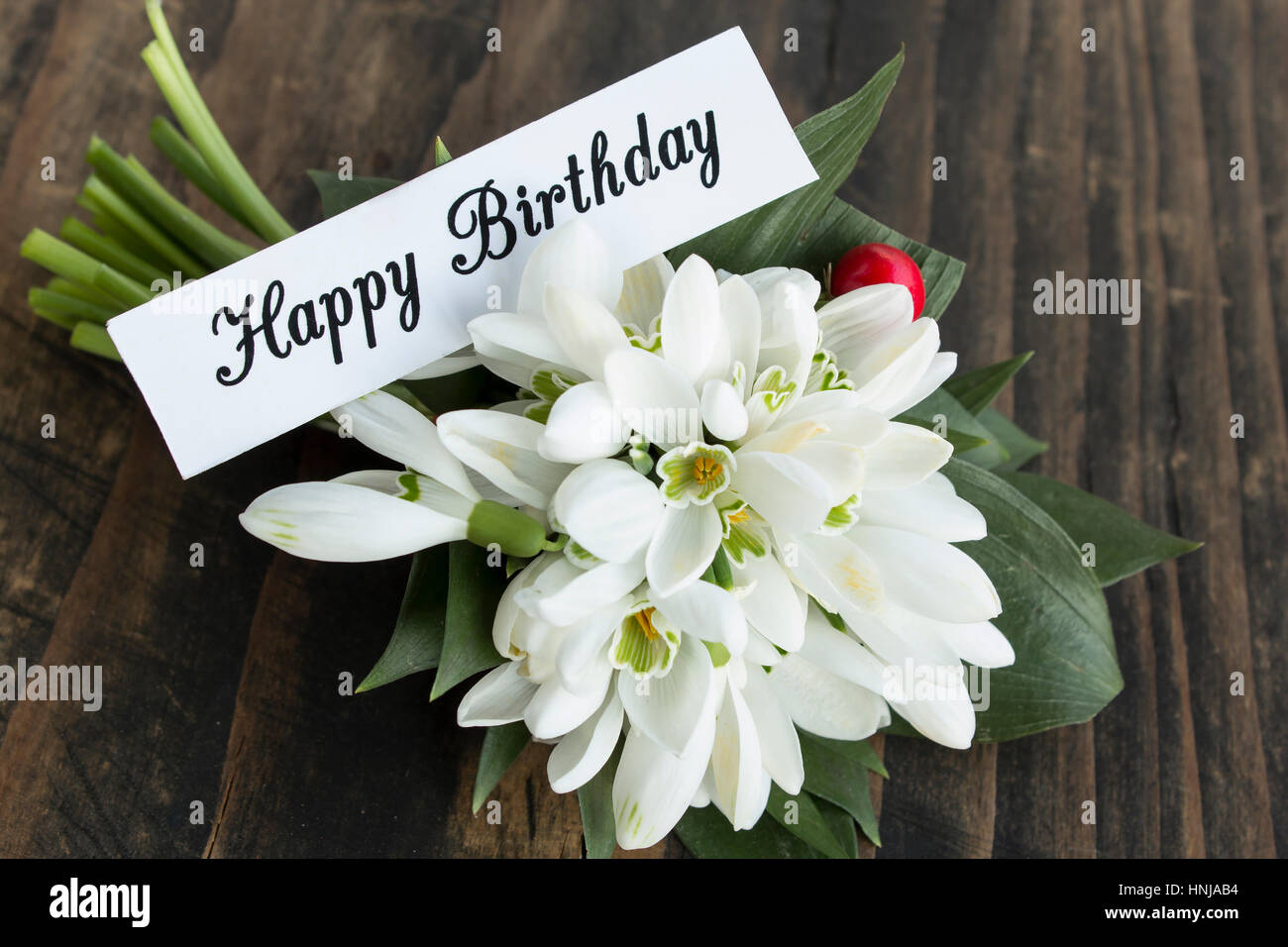 Joyeux Anniversaire Carte Avec Bouquet De Perce Neige Photo Stock Alamy Joyeux Anniversaire Carte Avec Bouquet De Perce Neige Photo Stock Alamy