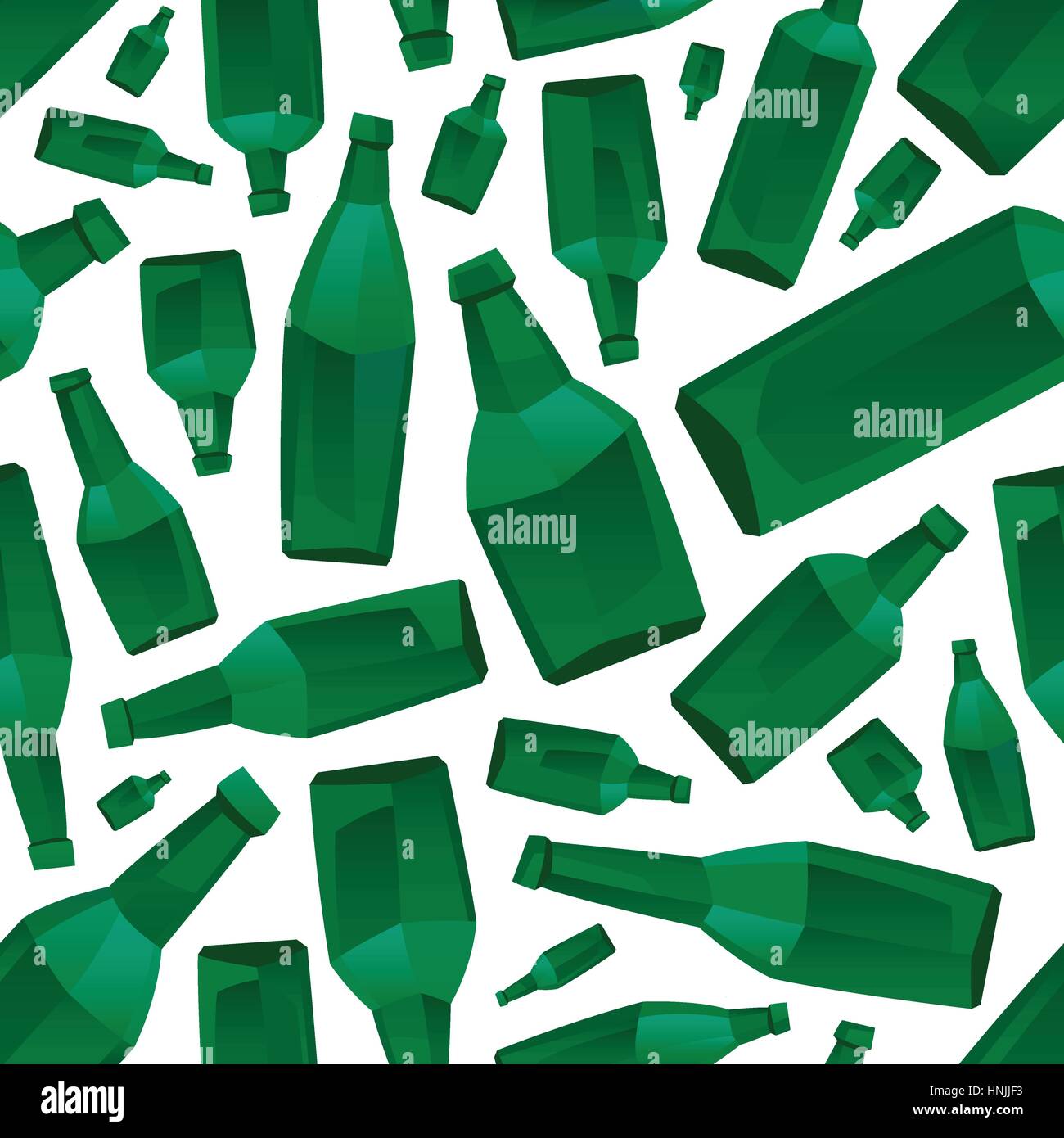 Motif transparent vert avec des bouteilles en verre. Les bouteilles de bière avec arrière-plan créatif pour bar, pub, restaurant ou de menu. Image d'illustration vectorielle. Illustration de Vecteur