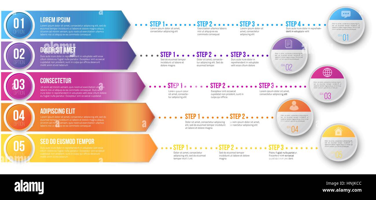 Modèle infographique Timeline Illustration de Vecteur